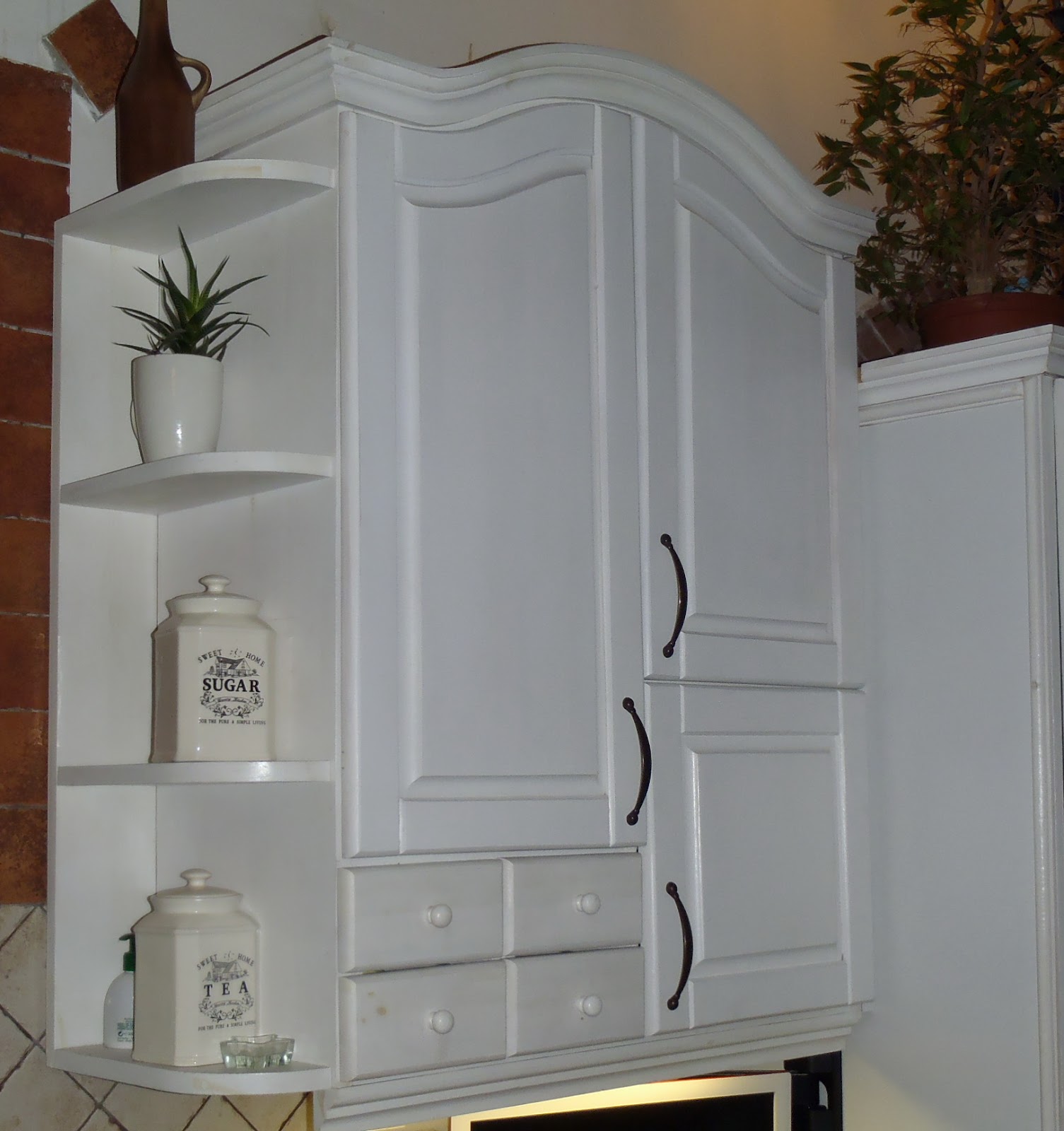 Crafty Crafty Book Cupboards door decoupage