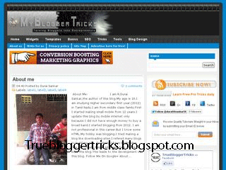 MBT CLONE BLOGGER TEMPLATE My Blogger Tricks v1.0 Blogger Template Clone