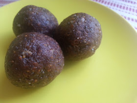 Primal and paleo friendly powerballs made with nuts, dates, and chocolate