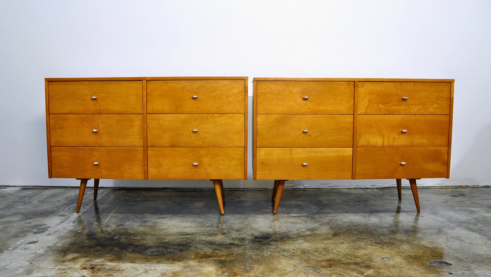 Select Modern Paul Mccobb Double Dresser