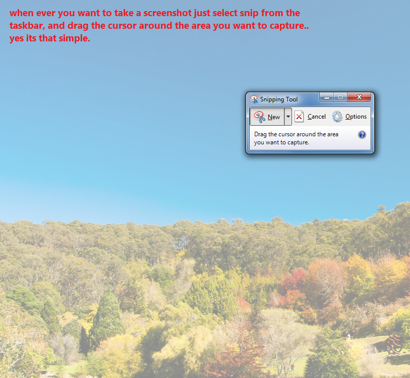 How to take a screenshot in Windows 7 Install With Screenshots