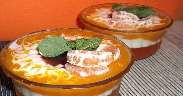 Cinco Sentidos Na Cozinha Sobremesa De Gelatina De Tangerina