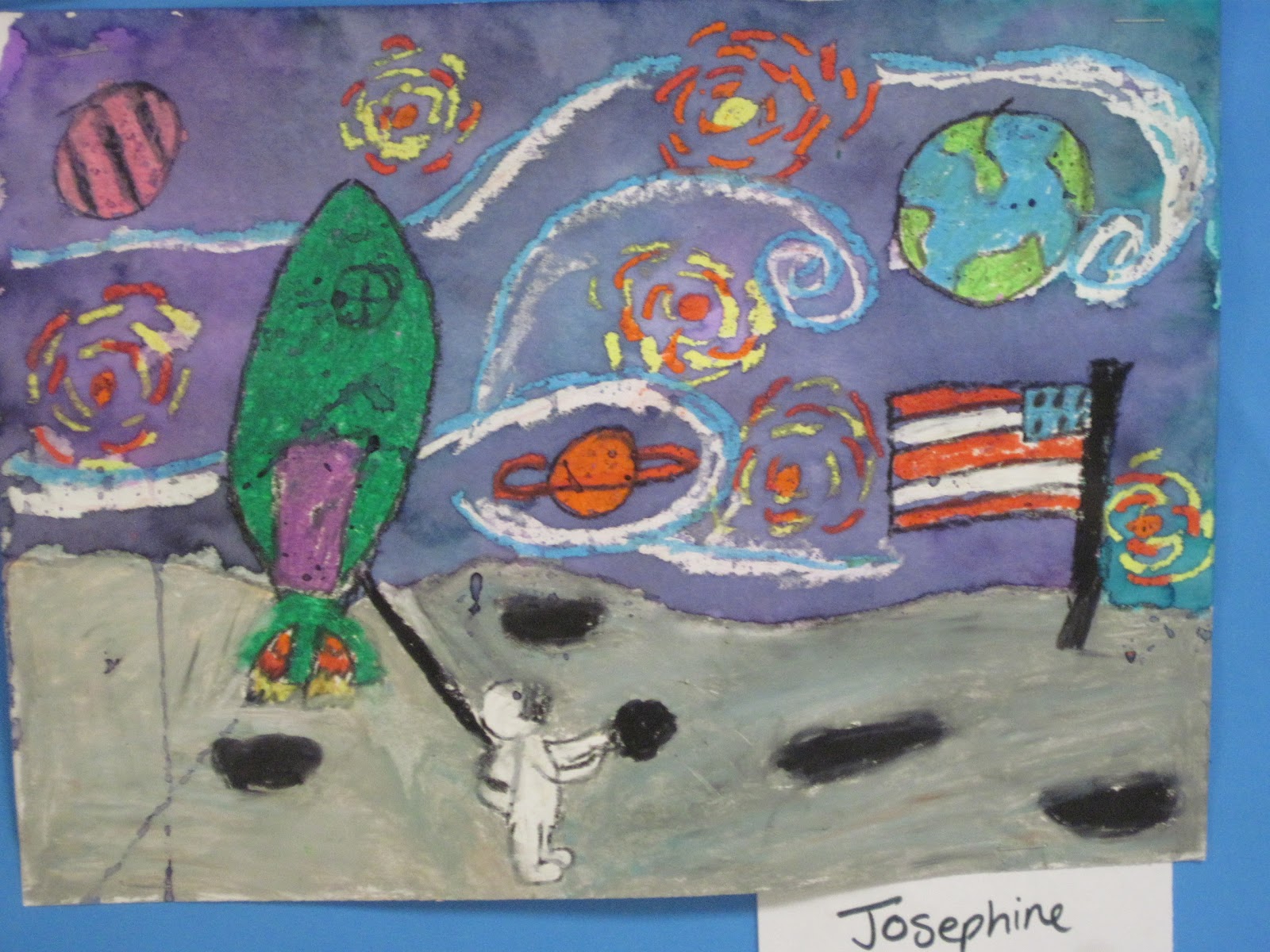 Lines, Dots, and Doodles: Starry Night on the Moon, 3rd Grade