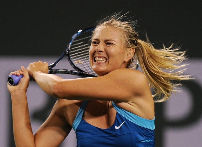 Maria Sharapova at her best in the semifinals with Ana Ivanovic Getty 