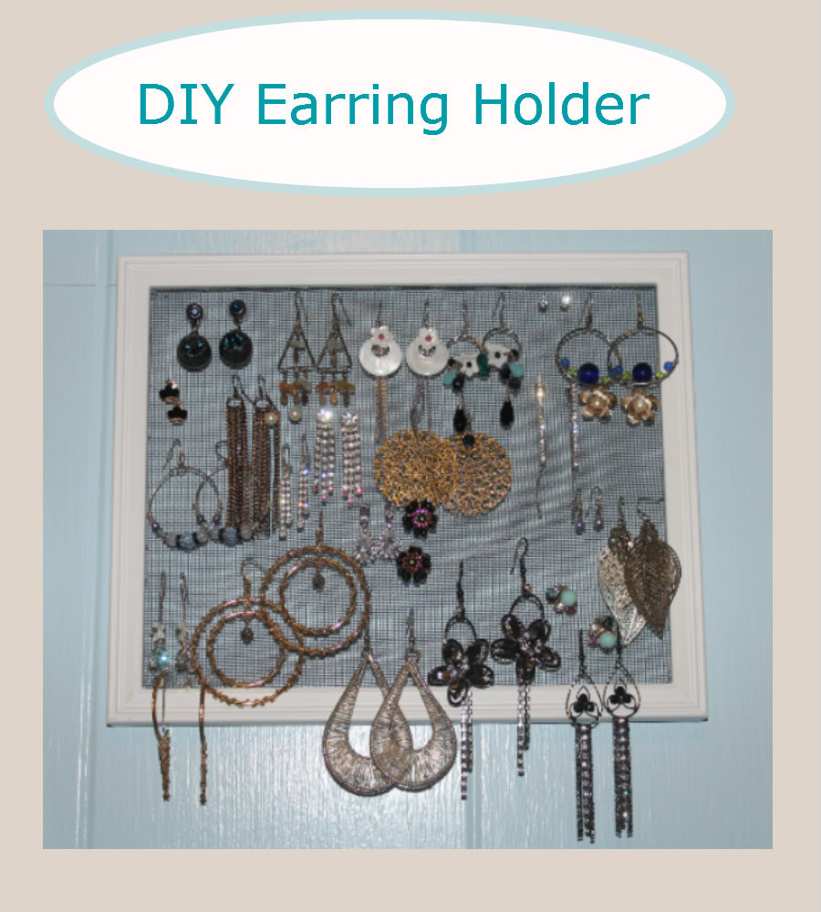 DIY Earring Holder Chronicles of a Beauty Foodie