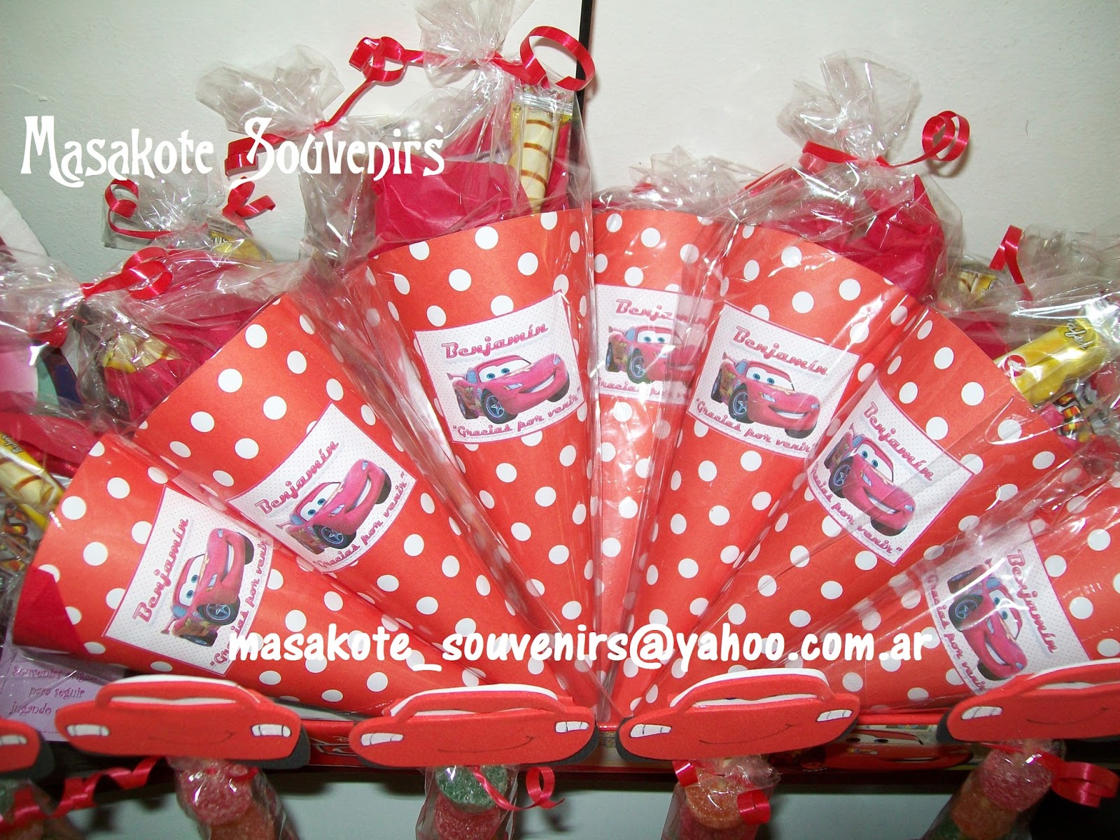 Masakote Souvenirs Infantiles Cars