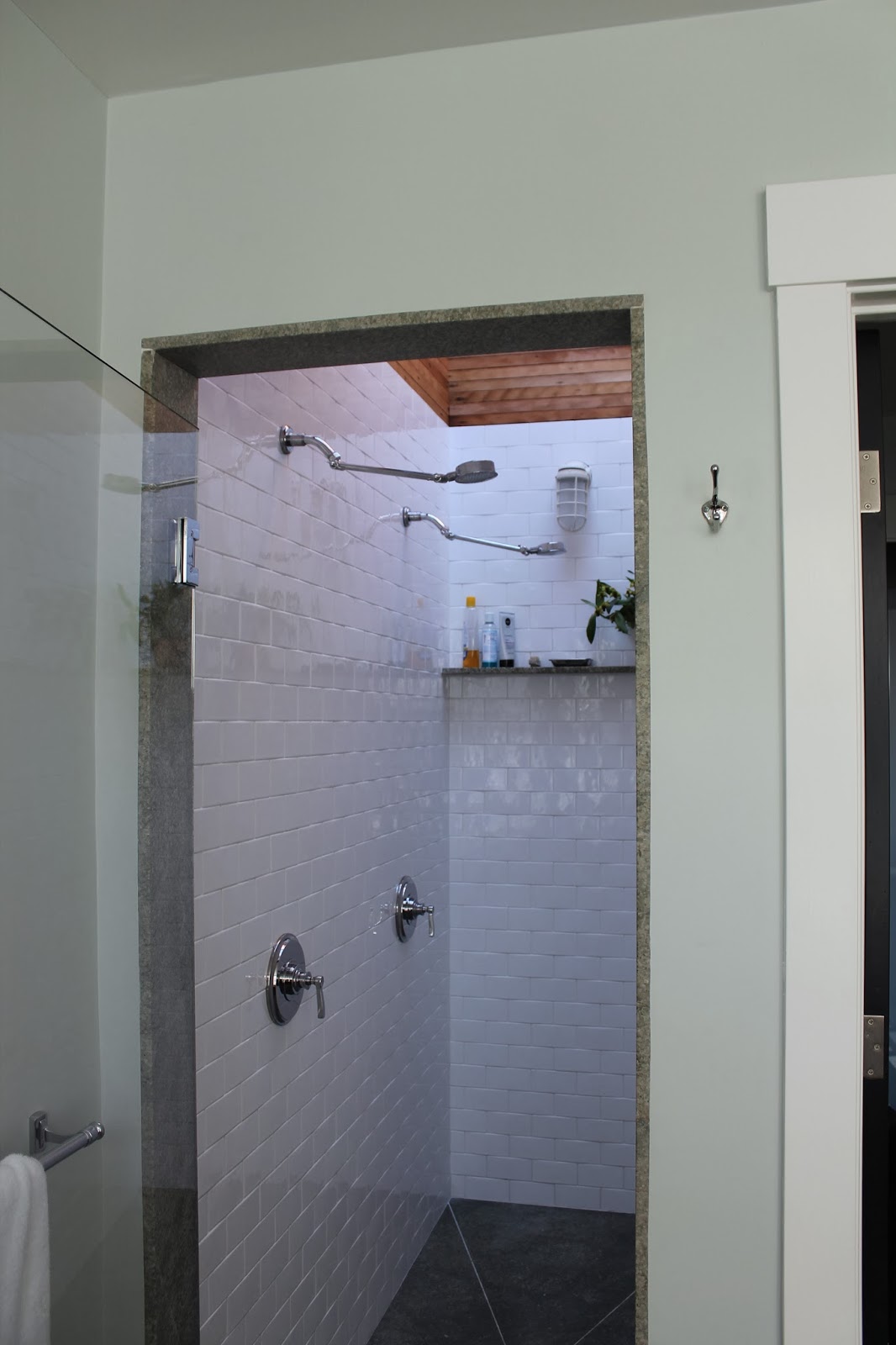 The Shingled House Master Bath Shower Stall Finished