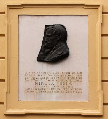 Nikola Telsla - spomen ploča