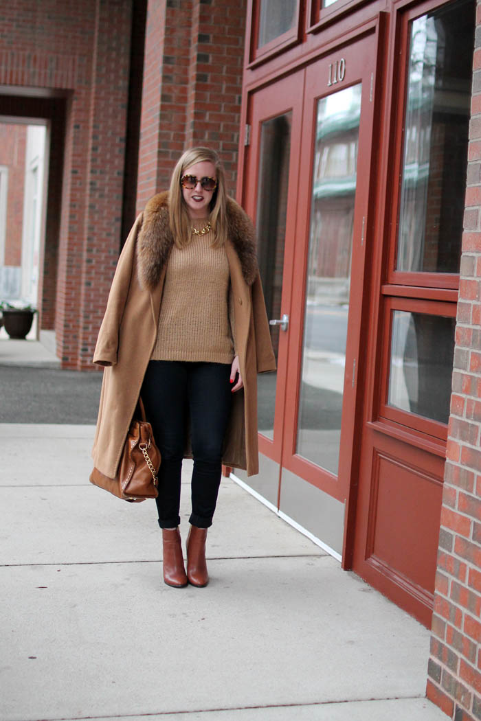 camel on camel outfit, boston style blogger, charlestown navy yard, boston blogger outfits style, 