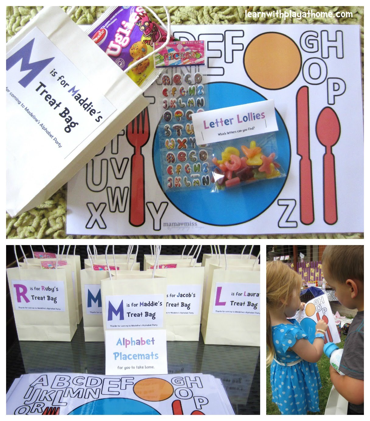 Learn with Play at Home Alphabet Party