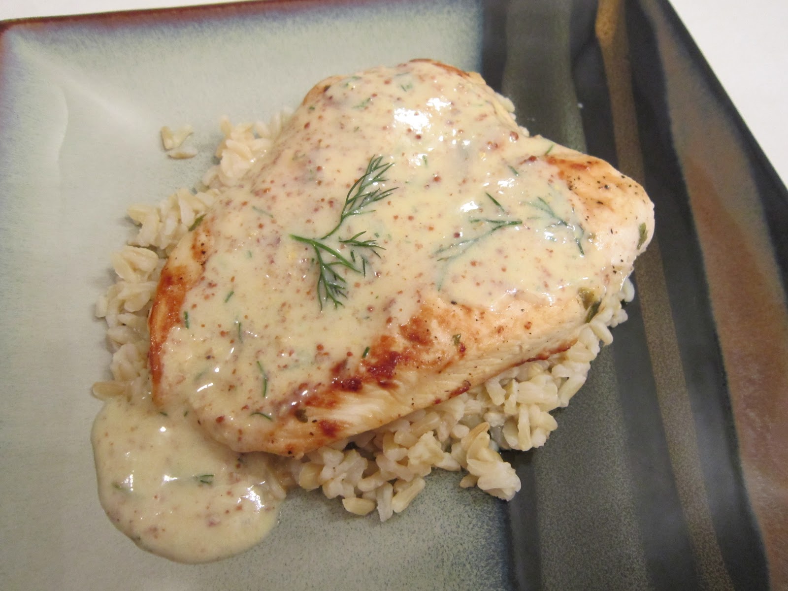 Sweet Beginnings Chicken with MustardDill Sauce