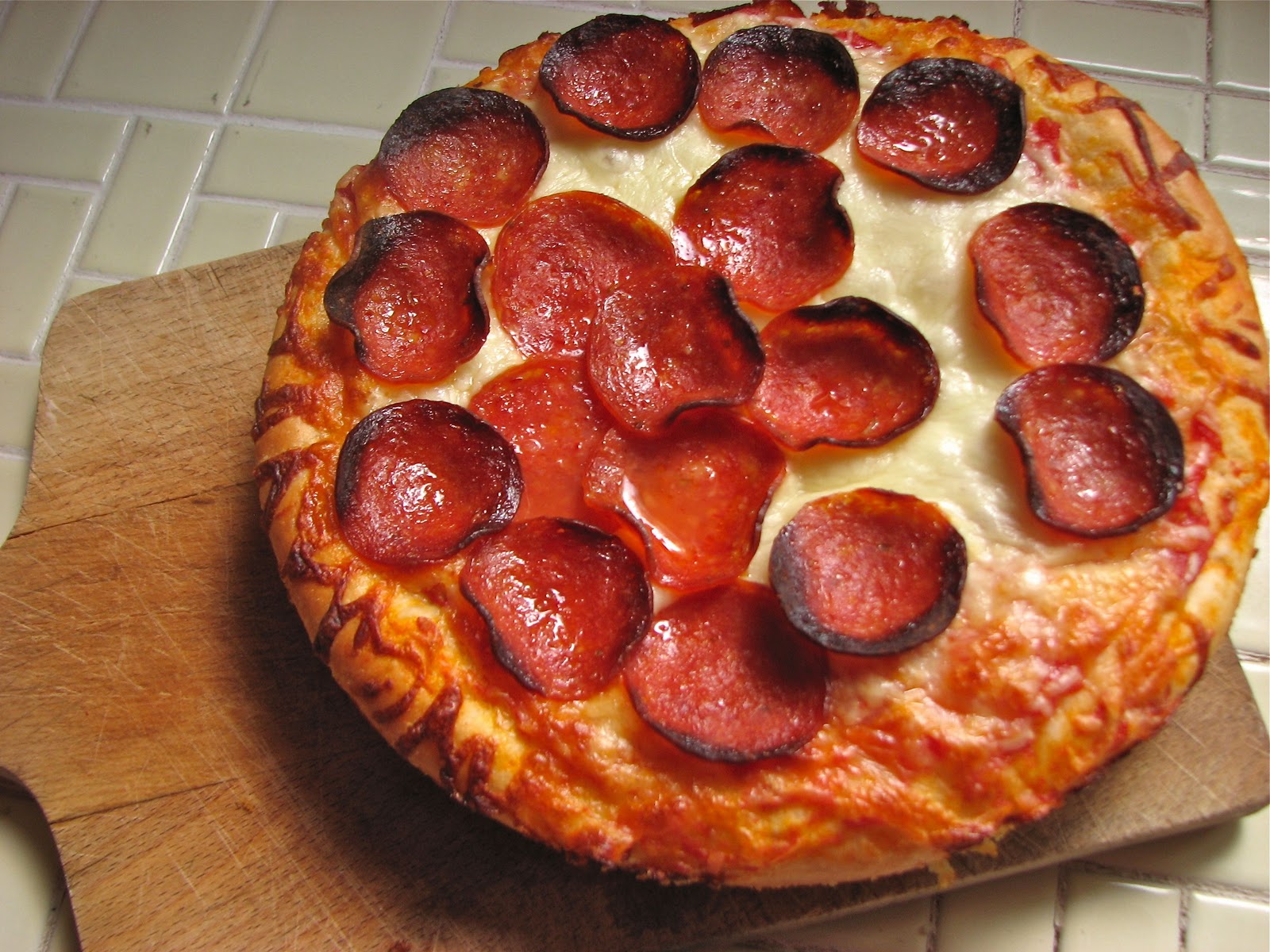 Delectably Mine Pepperoni Pan Pizza