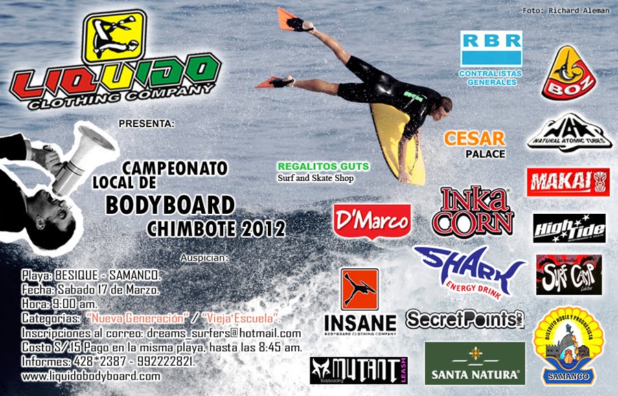 3er Campeonato de Bodyboard Local. CHIMBOTE 2012.