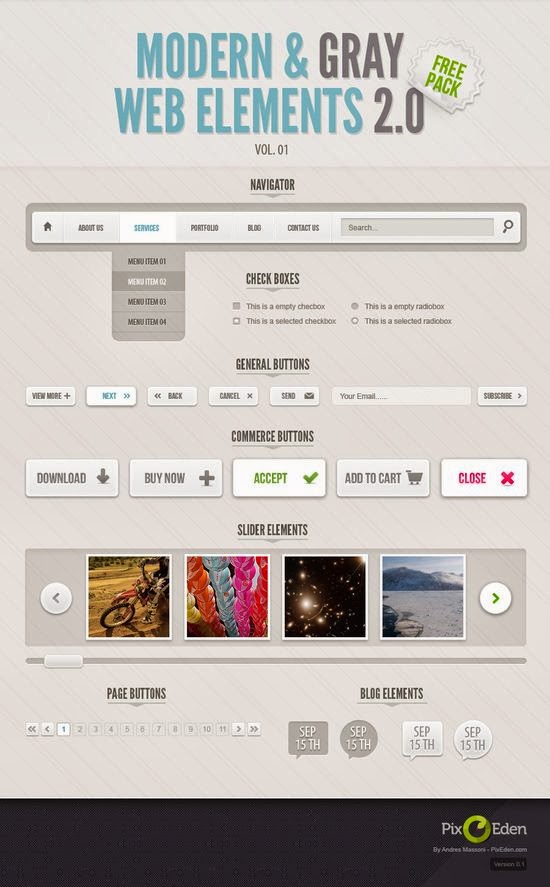 Free Classic Grey Web UI Free Classic Grey Web UI