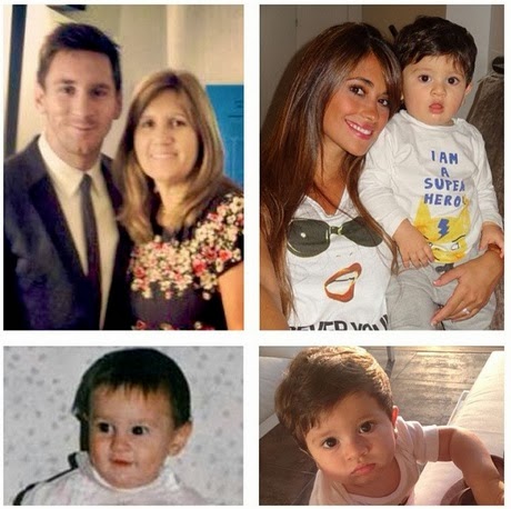 Lionel Messi with Family  Fc Barcelona Photo