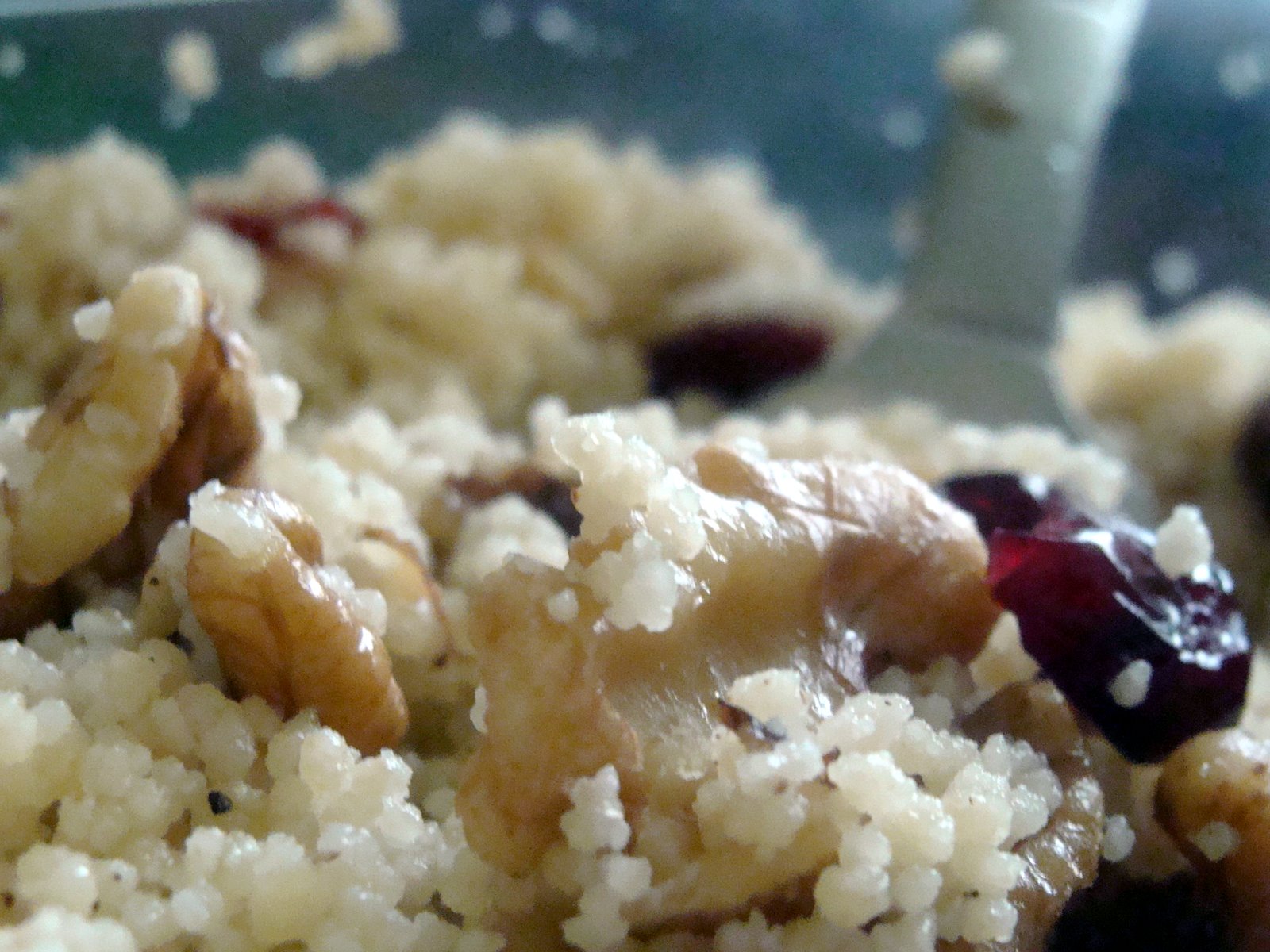 delighted to be » Couscous with Walnuts and Dried Cranberries