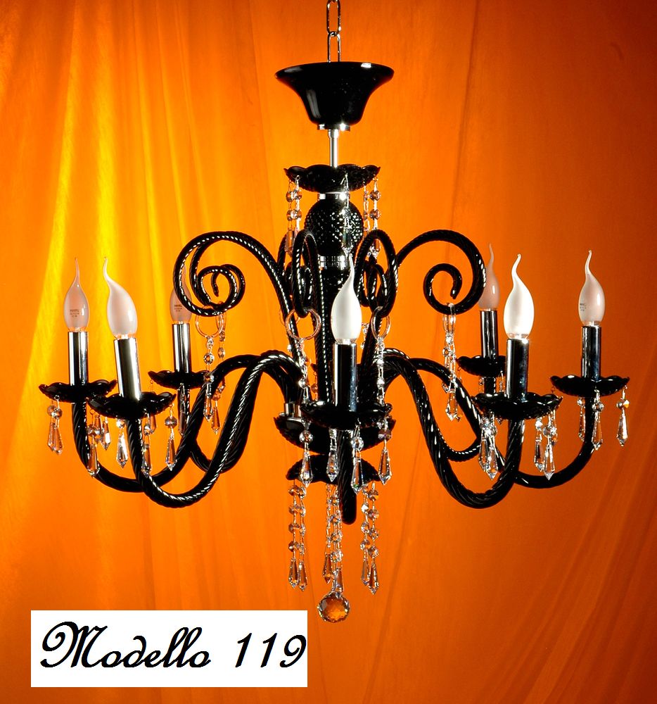 Lampadari con swarovski strass elements: 119 lampadario in vetro ... Plafoniera con cristalli swarovski