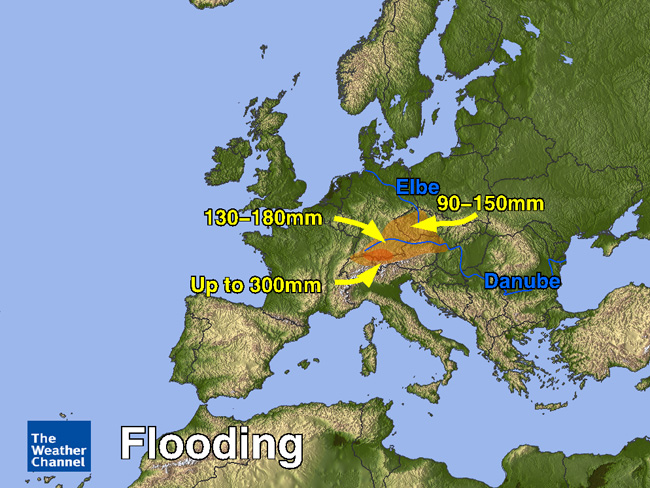 Flooding hits Central Europe