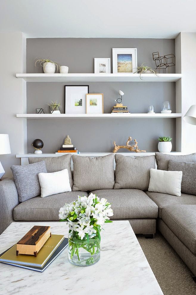 Cute Pinterest Grey(ish) couches in living rooms