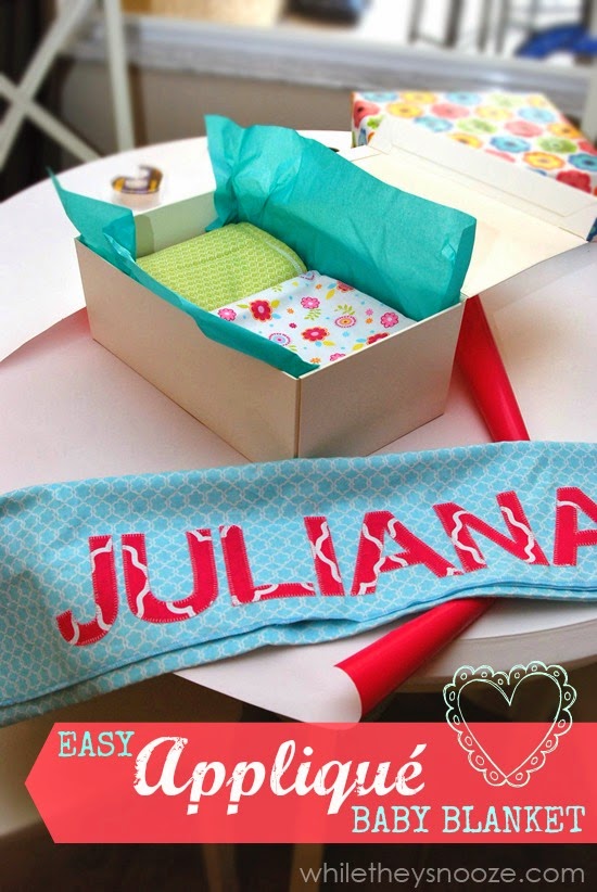 While They Snooze How to Make a Personalized Baby Blanket