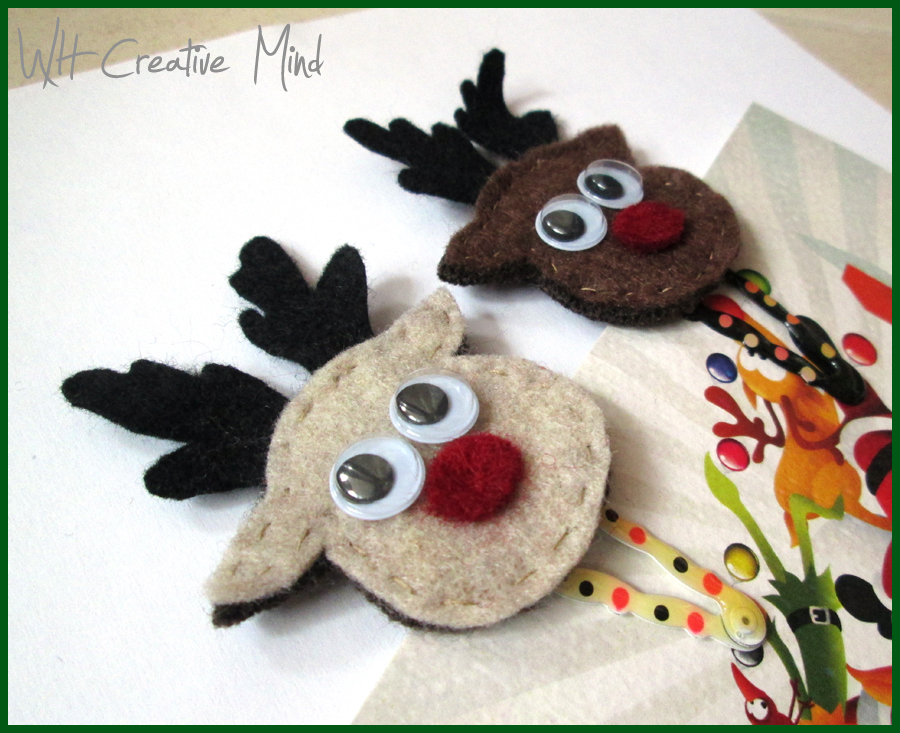 What Happens In A Creative Mind Animali In Feltro Rudolph La Renna Di Babbo Natale