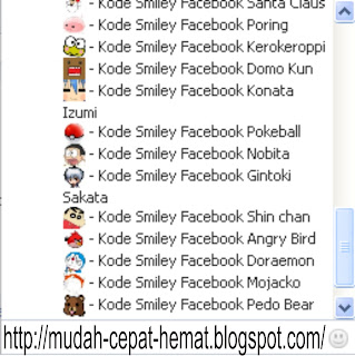 Kumpulan Emoticon Chat Facebook Unik & Keren Terbaru, PutuGiBagi