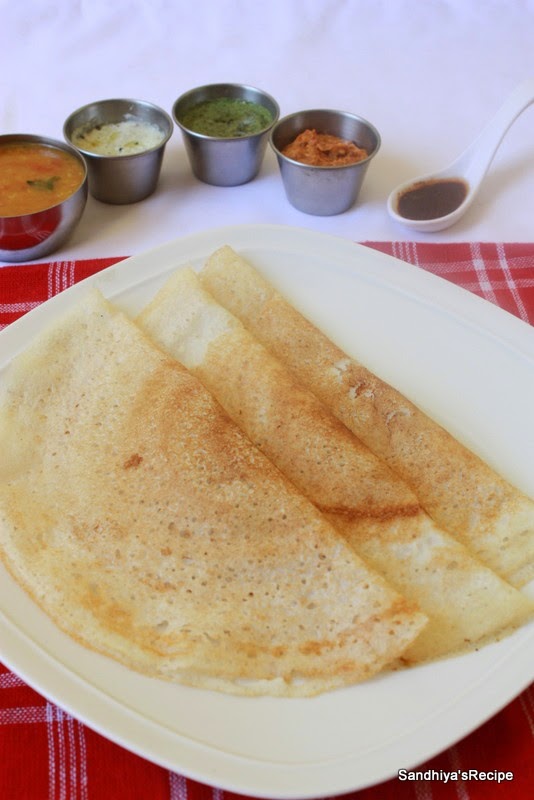 Sandhiya's Cookbook How to make Dosa/Dosa Batter South Indian Dosa