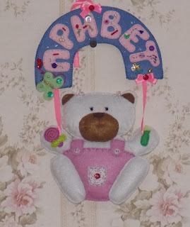 мишка из фетра