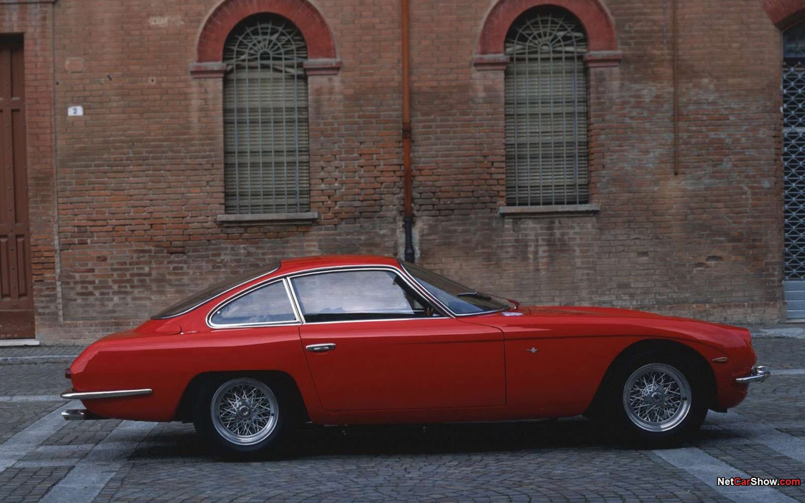 1964 Lamborghini 350 GT Wallpaper (RED LAMBO RACER)