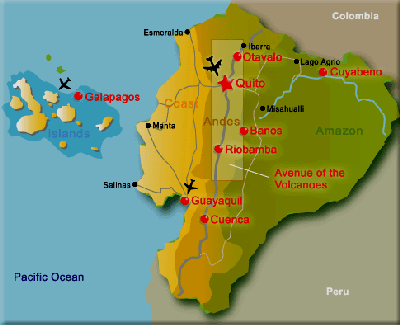 canoa ecuador map