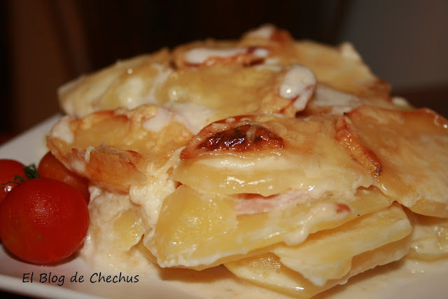 El Blog de Chechus, Lasaña de patata y jamón