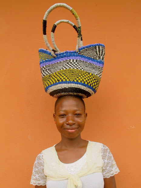 ghana styles basket of recycled
