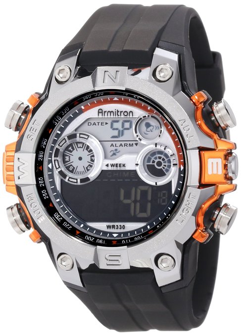 armitron sport men 39 s 40 8251org sport watch wit digitxero timer for 40 mins