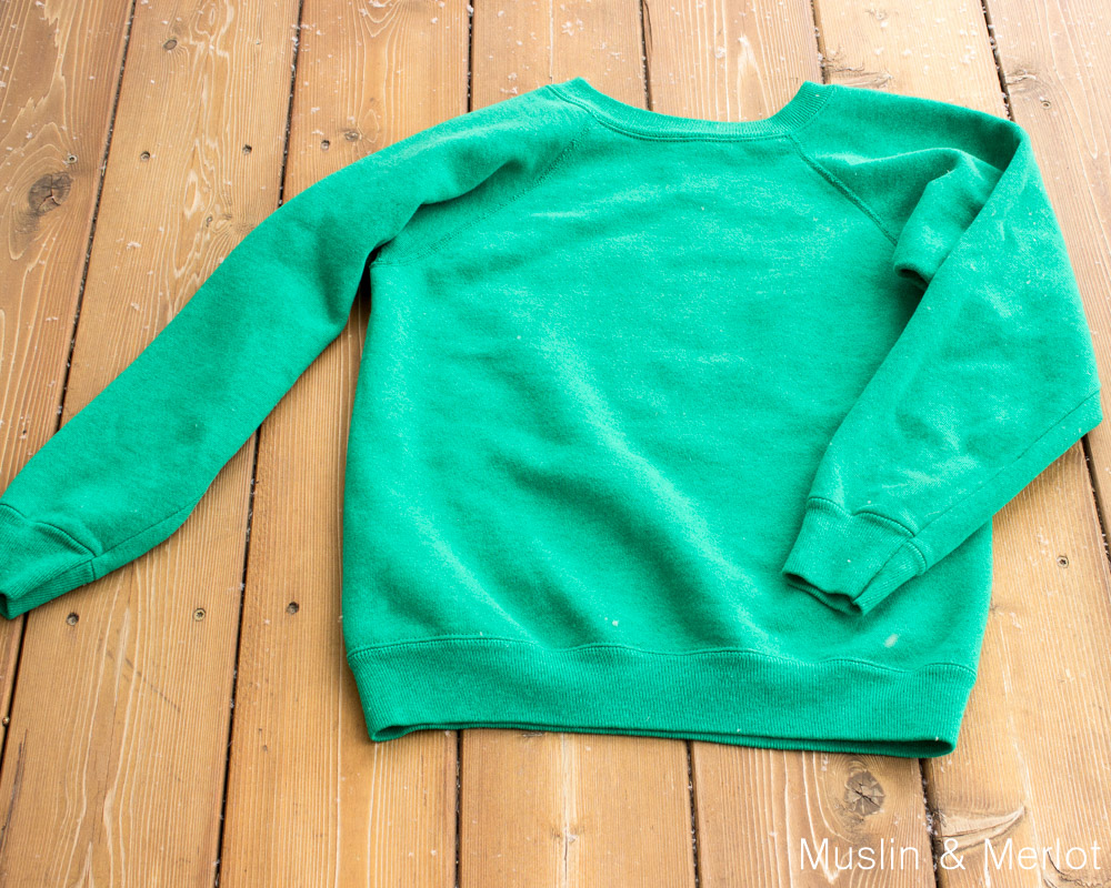 Sweatshirt to Cardigan Refashion! NoSew Muslin and Merlot