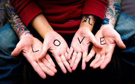 simbol love. tangan