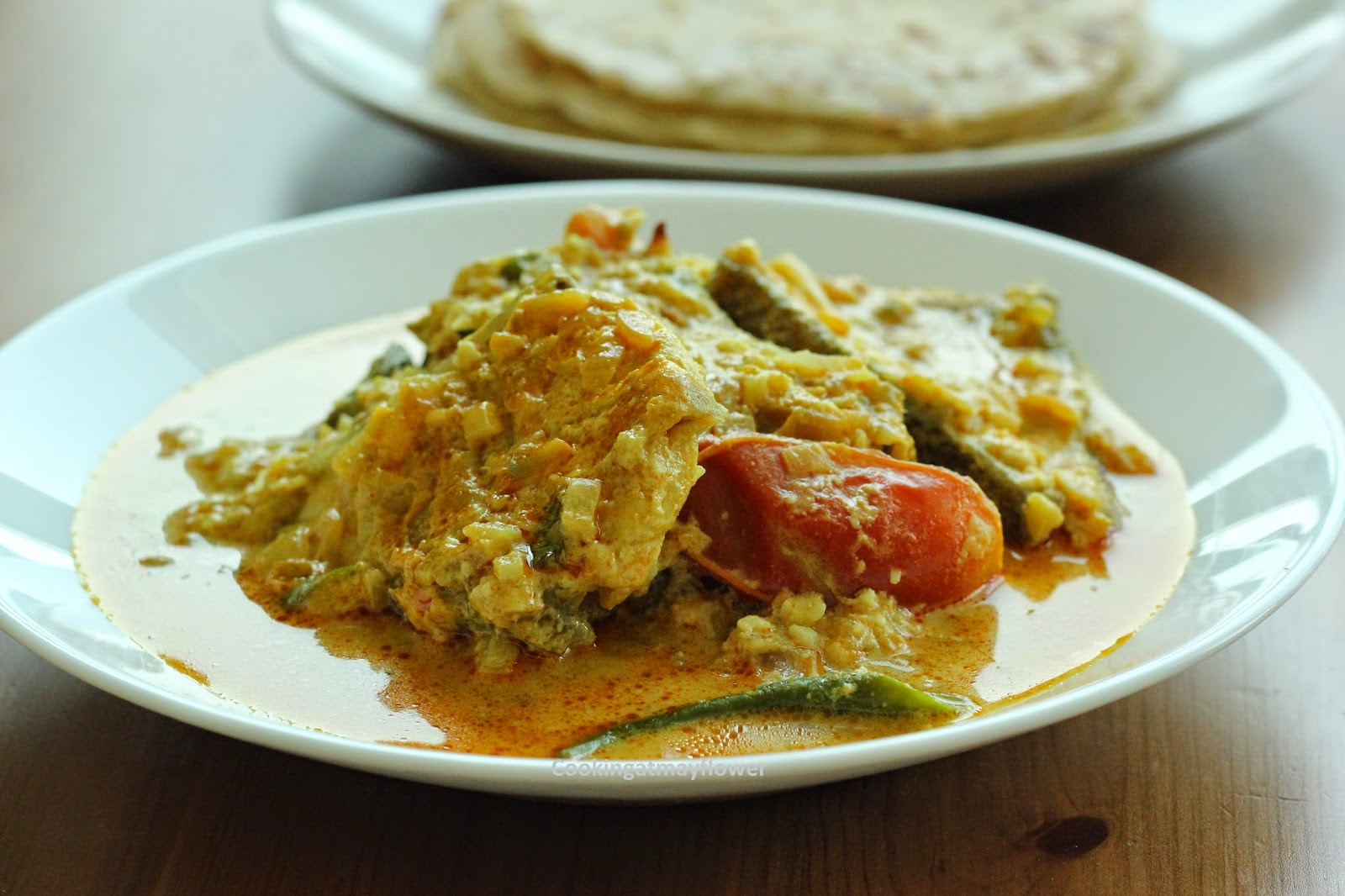 Cooking at Mayflower Fish Korma/Meen Kuruma