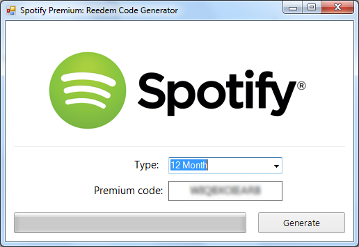 Free spotify premium code generator exe