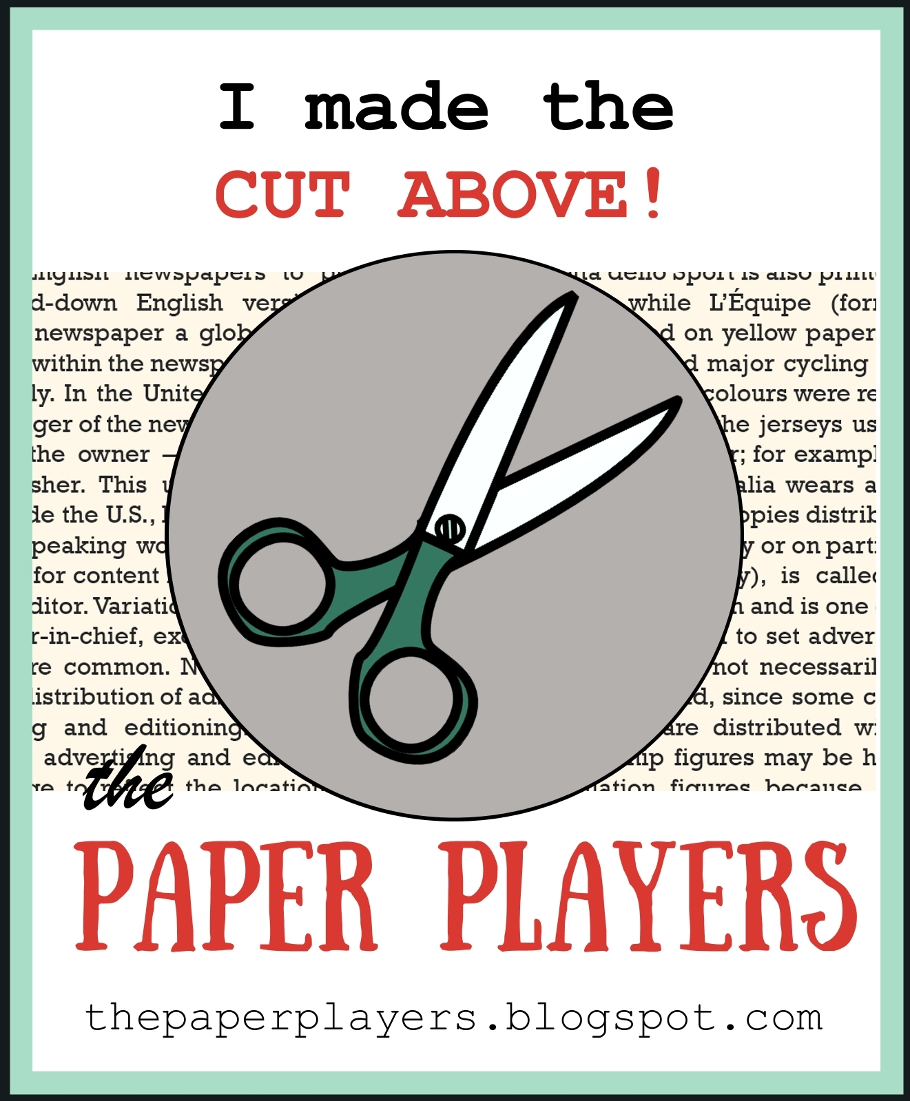 The Paper Players A Cut Above
