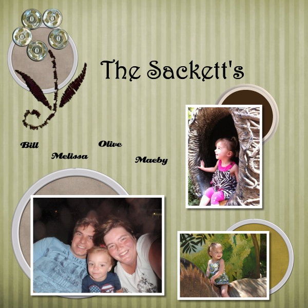 The Sackett's *Bill, Melissa, Olive and Maeby*