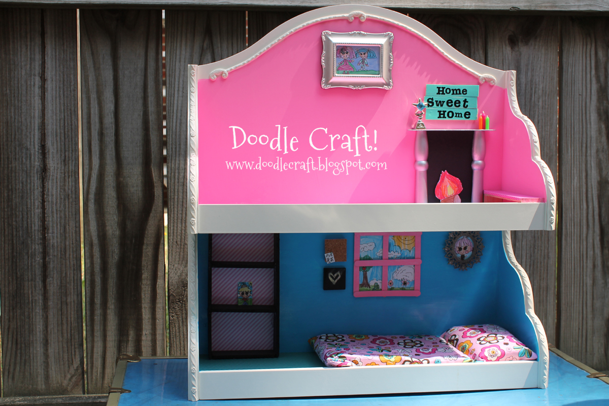 Doodlecraft LaLaLoopsy Dollhouse Upcycled Craft!