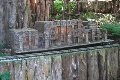 Model of the Durham Museum in natural materials