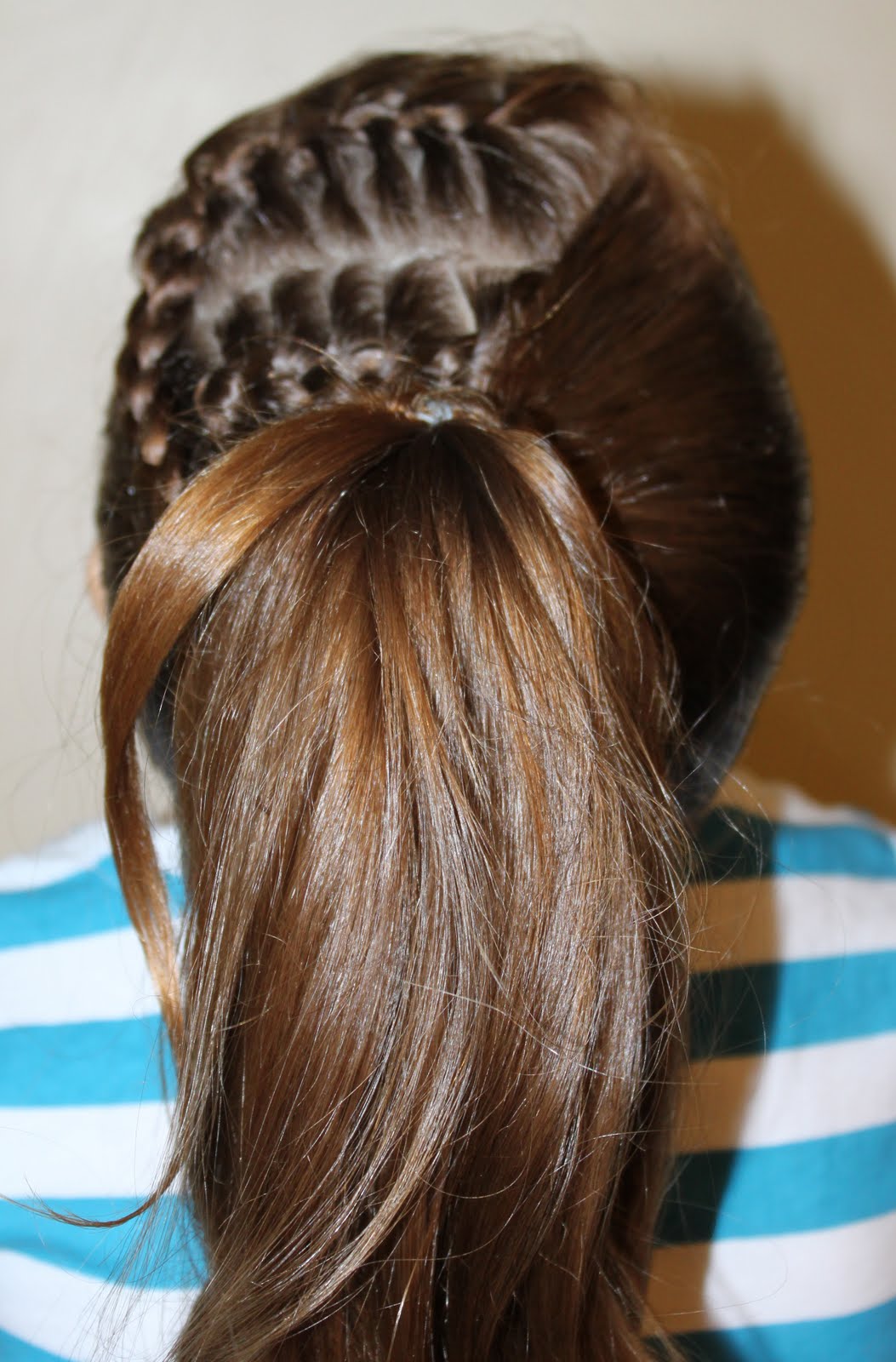 Hairstyles for Girls.. The Wright Hair 2 Braids into Ponytail