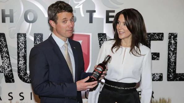 Crown Prince Frederik and Crown Princess Mary of Denmark visited Holsten Brewery in Hamburg