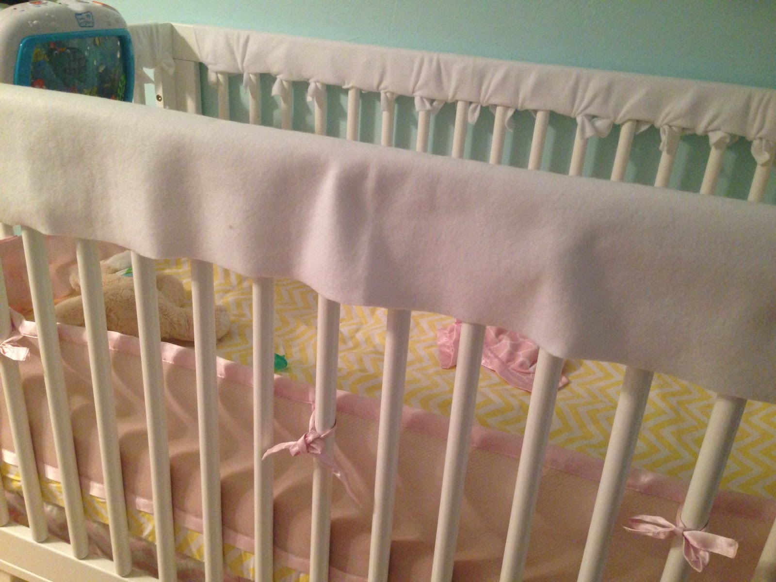 A Little Blueberry DIY Crib Rail Guard for Teething
