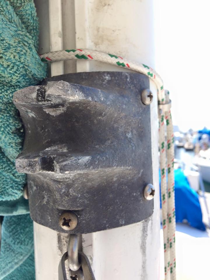 Captain Curran's sailing blog New gooseneck connector for my Newport