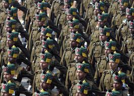 Tentara India Berbaris