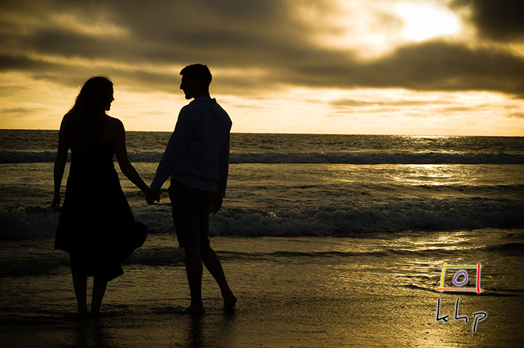 A Naturally Backlit Engagement Session in Venice Beach, CA