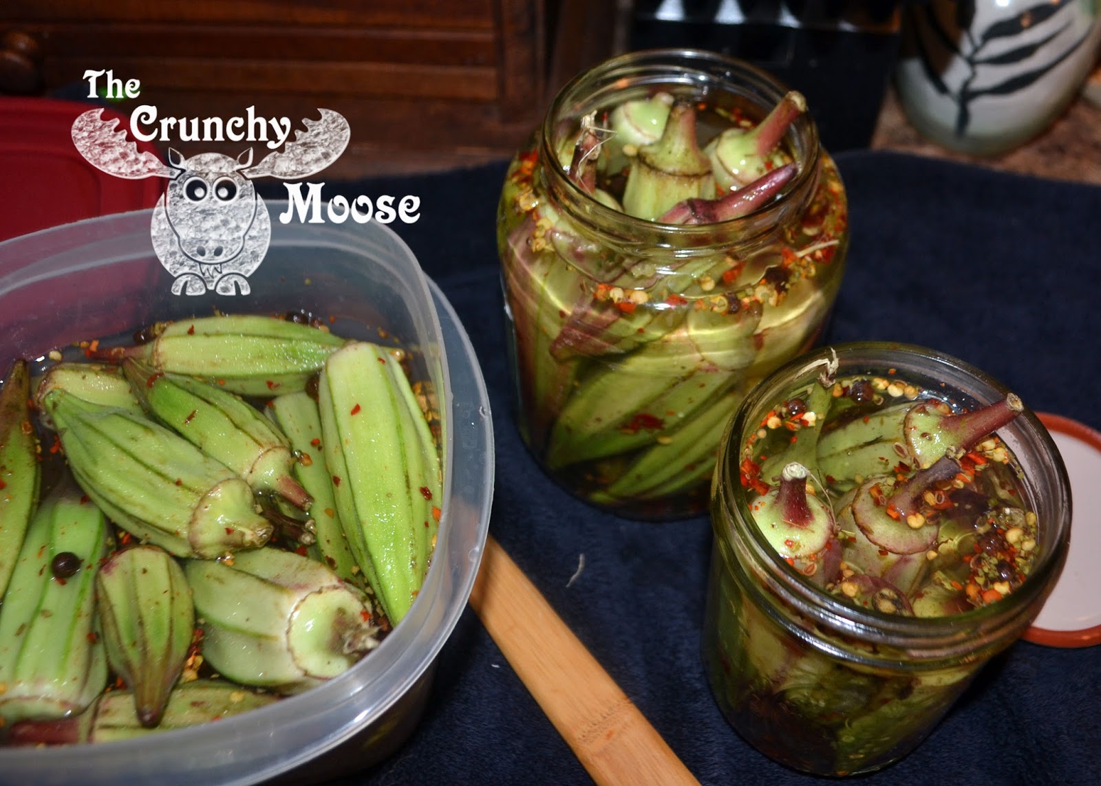 The Crunchy Moose Quick Pickled Okra
