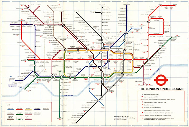 London Tube Underground Map