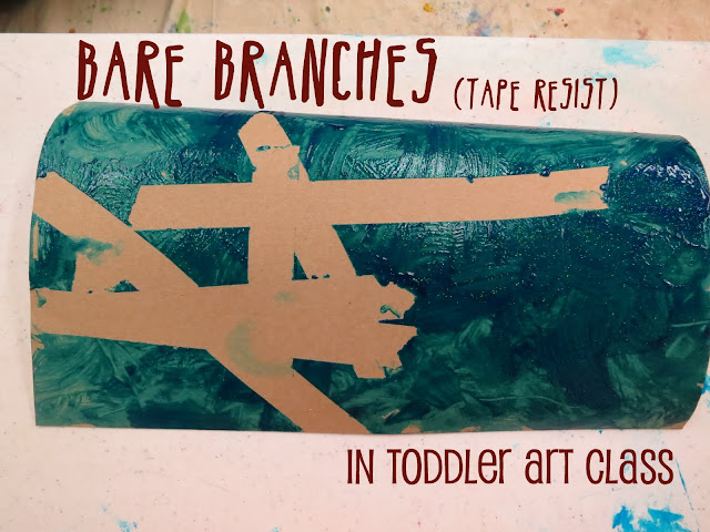 http://librarymakers.blogspot.com/2013/01/toddler-art-class-bare-branches.html